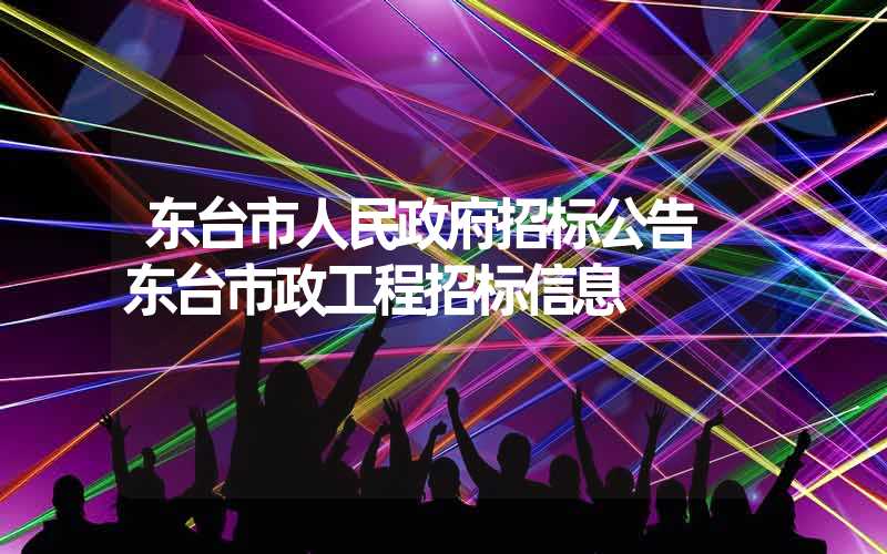 东台市人民政府招标公告 东台市政工程招标信息